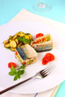 Filetti di sgombro con zucchine alla scapece