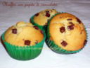 Muffin con pepite di cioccolato