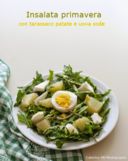 Insalata primavera con tarassaco patate e uova sode