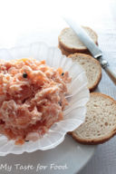 Rillettes de saumon per la mia rubrica "Paris dans l'assiette" by Malvarosa