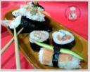 Temaki al tonno, Hosomaki e Uramaki al salmone affumicato