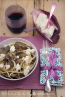 Linguine ai carciofi e radicchio con crescenza