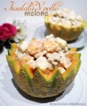Insalata di pollo con melone e pecorino
