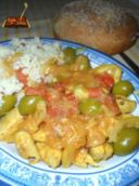 Pollo alle olive verdi e limoni confit