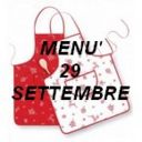 Menù per il 29 settembre