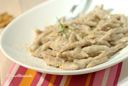 Trofie di castagne in vellutata di funghi