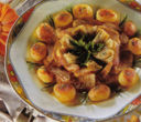 Scaloppine di pollo con carciofi.