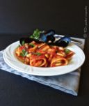 Paccheri al sugo di cozze e gamberi