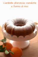 Ciambella all'arancia, mandorle e farina di riso