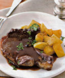 Braciole brasate al vino rosso.
