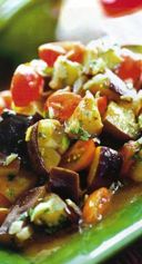 Caponata profumata alla menta.