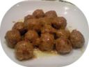 Polpette speziate in salsa allo zafferano