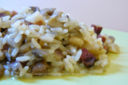 RISOTTO CON FUNGHI, SPECK E CIPOLLA ROSSA