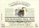 Vin de Pays d'Oc Cabernet Sauvignon - Syrah Vignes de Nicole 2007 Les Domaines Paul Mas