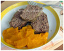 Polpettone al cumino con puré di zucca