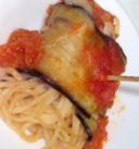 Involtini di melanzane e spaghetti