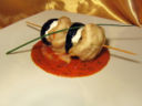 Spiedino di pesce alla parmigiana