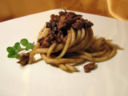 Pici con ragù di fagiano