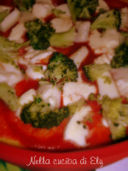 Pizza di polenta con broccoli e zola
