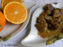 Spezzatino di maiale all'arancia