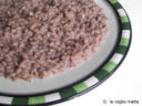 Orzotto al radicchio, speck e Cabernet