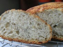 No-knead bread con lievito madre (pane senza impasto)