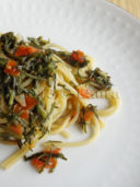 Spaghetti con gli agretti