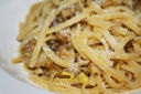 Bavette alla carbonara di melanzane