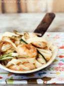 #Food Coach 4# Tagliatelle con frittura di mazzancolle e zucchine