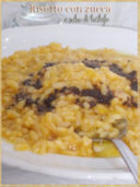 Risotto con zucca e salsa di tartufo