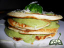 Pancakes salati in verde e Magno Gaudio!!! :D