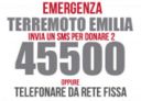 45500. Un sms per l'Emilia.