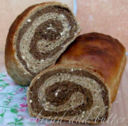 Pane di segale a due colori e fiocchi d'avena!!!!