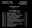 Teatro Lab 7 mercoledì 17 settembre