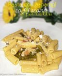 Sedani rigati con asparagi, zafferano e pancetta