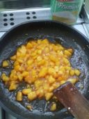 pesche glassate alla lavanda