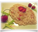 Riso con fragole e sedano