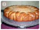 Torta al cocco con cacao, caprino e banana