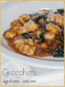 Gnocchetti con sugo di carne e cavolo nero