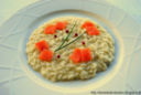 Risotto con patate, gorgonzola e salmone