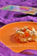 RISOTTO CON ZUCCA PECORINO E ACCIUGA SFRIGOLATA