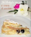 Millefoglie con amarene e crema di nocciole