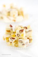 fudge - in bianco - con zenzero candito