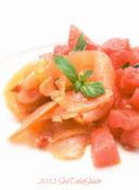 Insalatina d'Anguria con Salmone affumicato