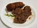 Rotoli di reale con bacon affumicato