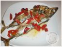 Sgombro al forno con pomodorini e menta