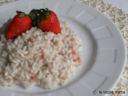 Risotto alle fragole e Champagne Rosè