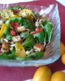 Insalata salutista con mandarini cinesi
