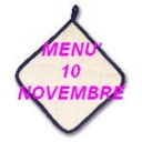 Menù per il 10 novembre