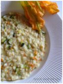 Risotto con zucchine e i suoi fiori